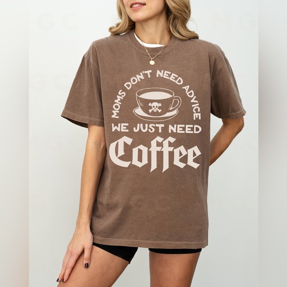 Comfort Colors Mom Needs Coffee Shirt - Picture 5 of 11